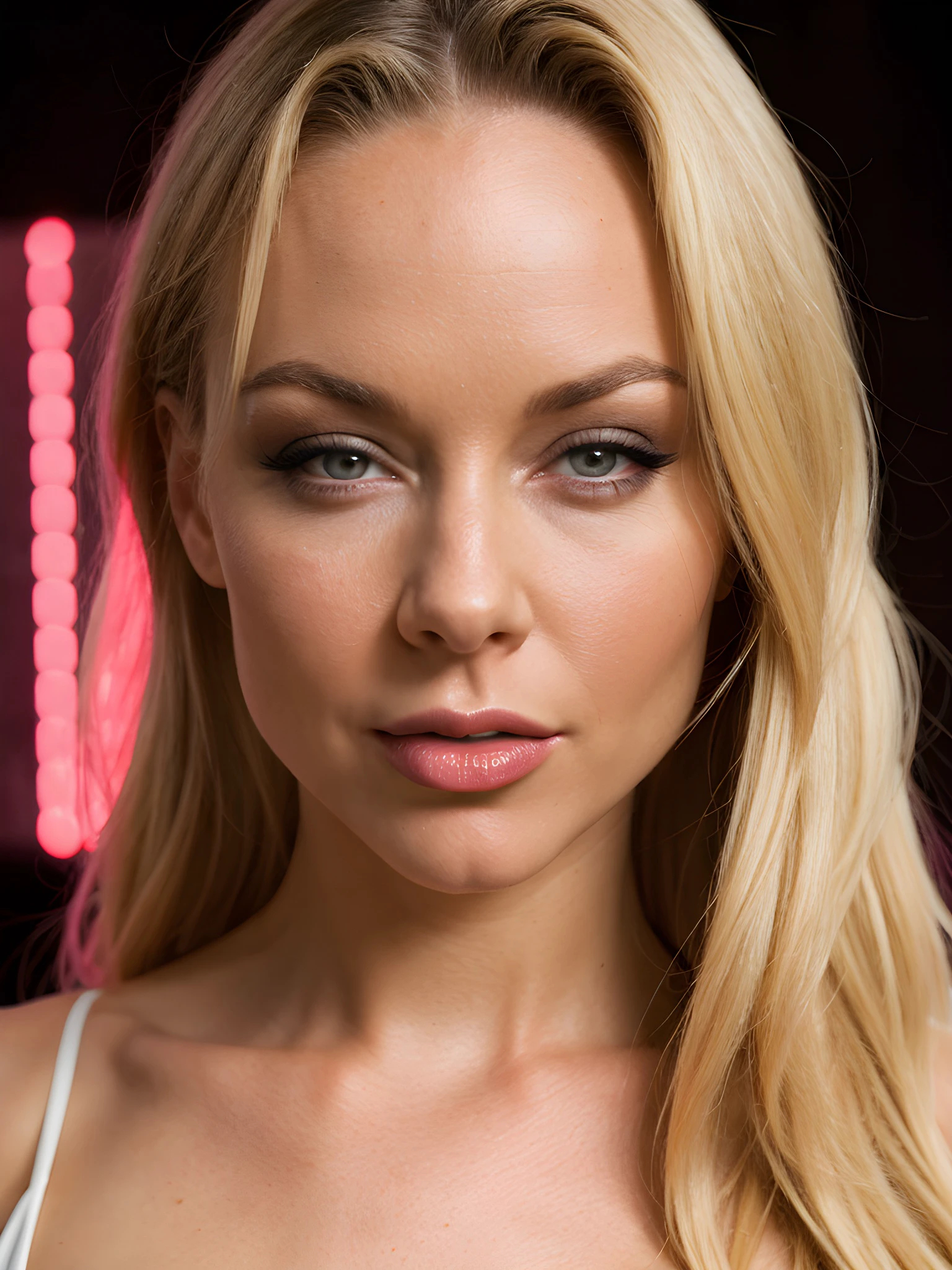 close-up photo of K4yd3nKr0ss_V1-Emb , in the middle of a supermarket, 8k uhd, high quality, dramatic, dramatic lighting, realistic , lifelike texture