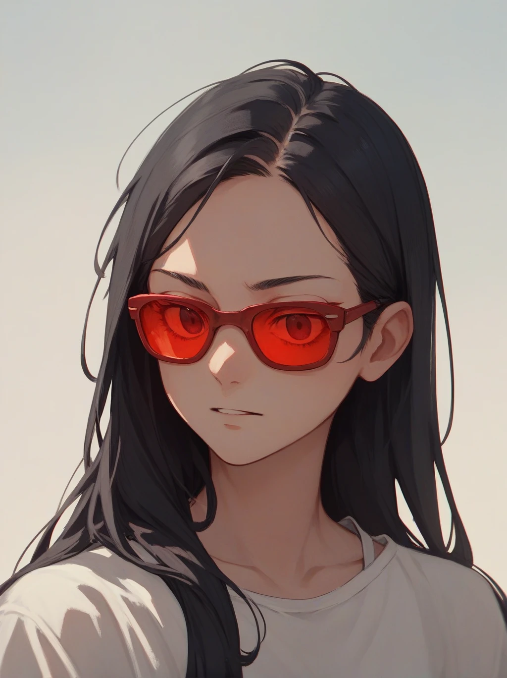 score_9, score_8_up, score_7_up, score_6_up, source_anime, <lora:rayban_sunglasses_v0.2-pony:1>
1girl, black hair, long hair, portrait, 
wayfarer sunglasses, 
red-tinted eyewear,