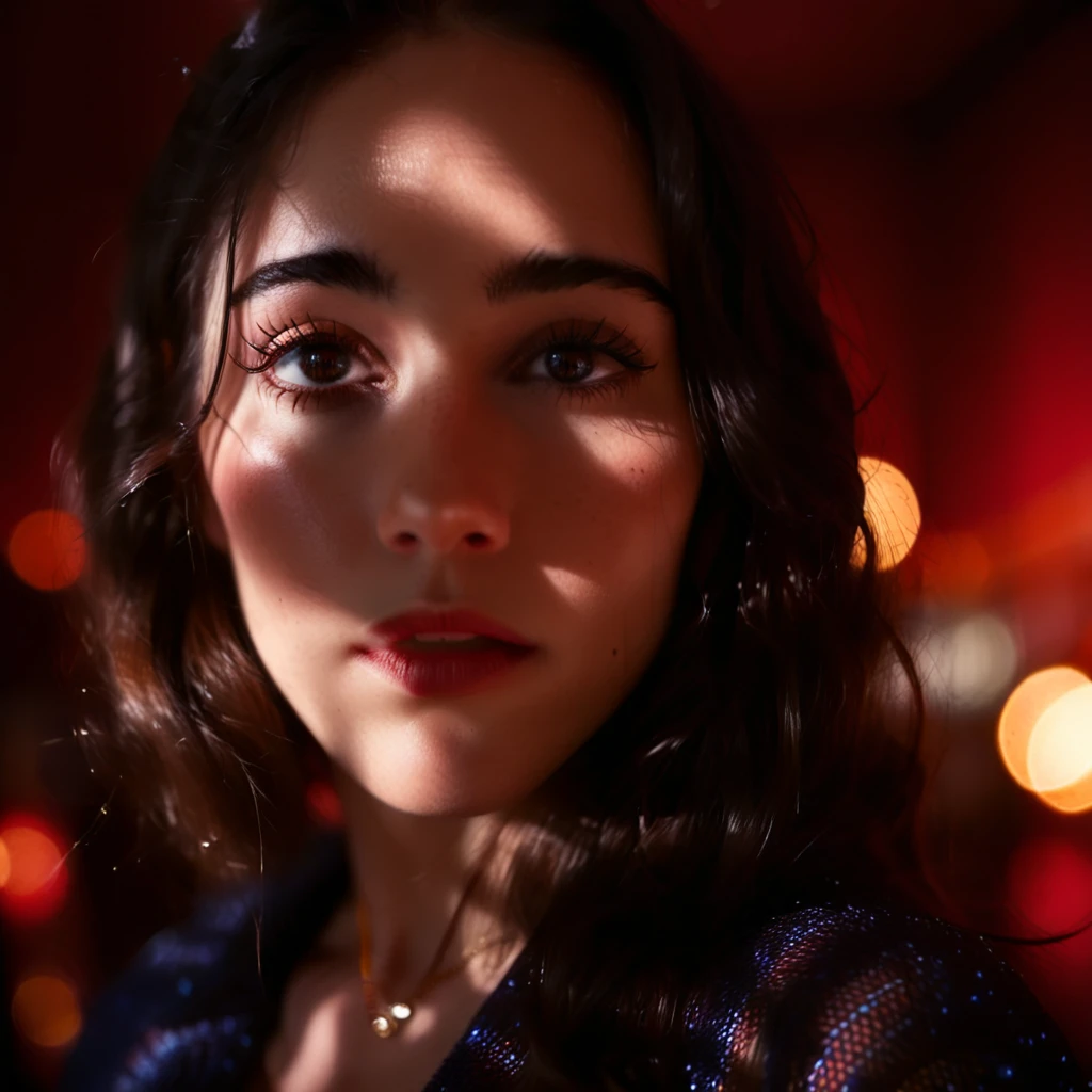 cinematic film still of <lora:izzygreen:1>  <lora:casting shadow style:1> with a shadow on her face casting shadow style cucoloris patterned illumination, shallow depth of field, vignette, highly detailed, high budget, bokeh, cinemascope, moody, epic, gorgeous, film grain, grainy