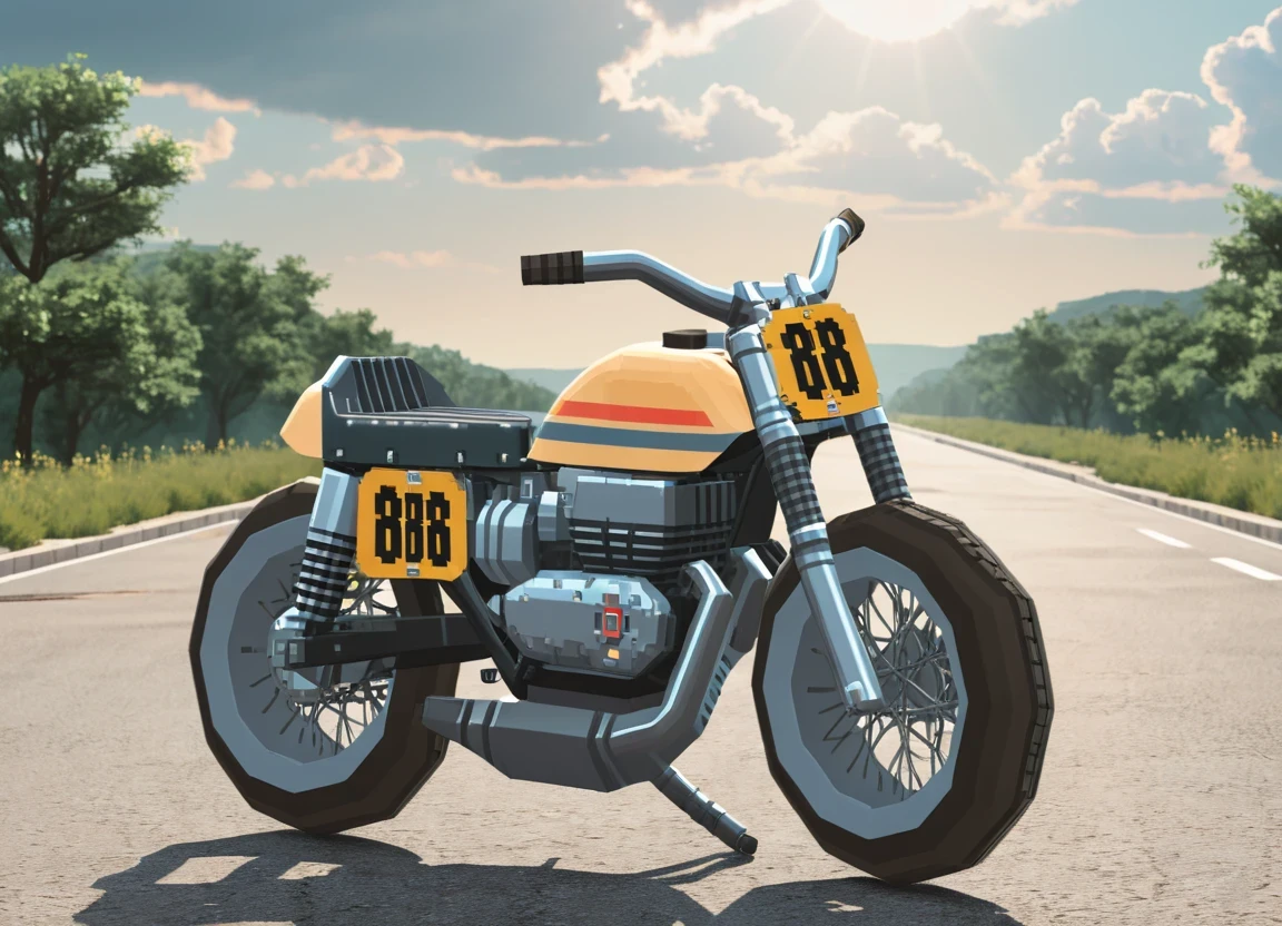 obc15 Motorcycle <lora:15_vehicle_obc15:1.0> on a road,
outside, dystopian,
nature at background, professional, realistic, high quality,
Partly cloudy with sun, <lora:general_vehicle:-0.05>