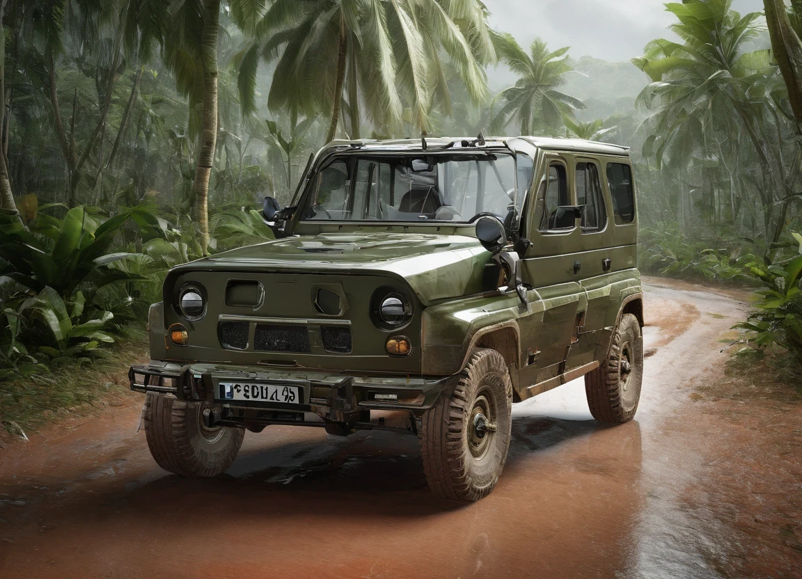 obc19 SUV <lora:19_vehicle_obc19:1.0> on a road,
outside, futuristic,
nature at background, professional, realistic, high quality,
Tropical storm conditions, <lora:general_vehicle:-0.25>