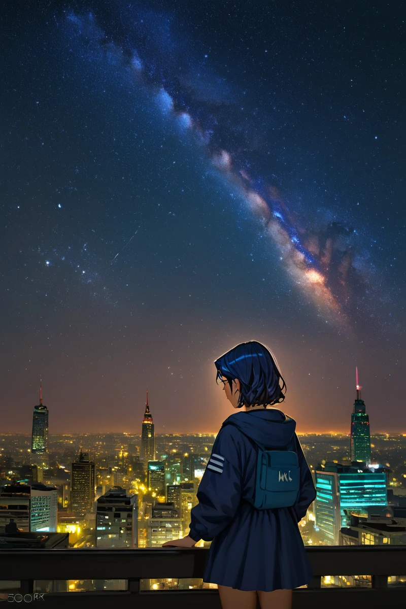 score_9, score_8_up, score_7_up, zPDXL2, <lora:MilkyWay:1>, (((night))), night sky, ((stars)), milky way,
city from far away, skyscrapers