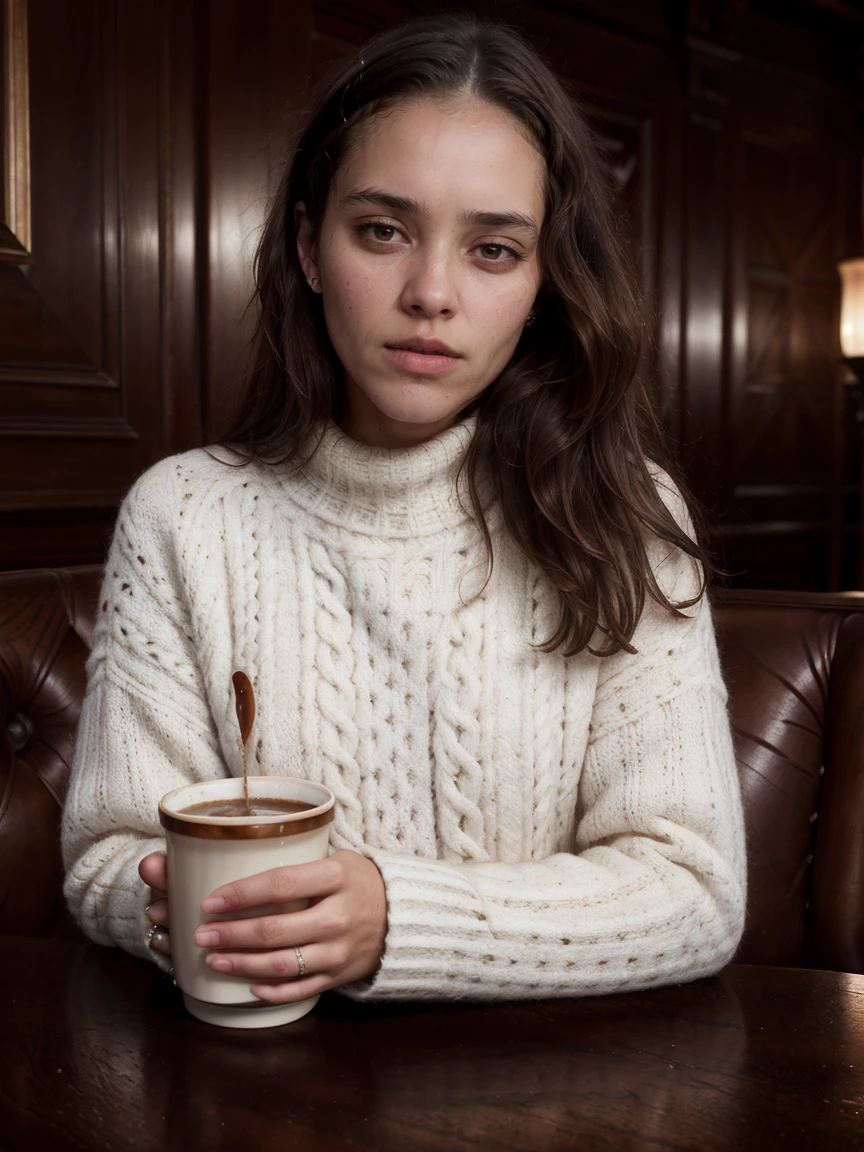 photo of  tv_Mira_Khumalo_MXAI , wearing a cozy sweater, sitting in a cafe, holding a cup of steaming tea, flirty expression,, model pose, magazine ready pose
BREAK
high contrast, depth of field,  cinematic lighting, (intricate details,  best quality:1.4)
   <lora:more_details:0.2>, (((Ultra-HD-details, Ultra-HD-detailed, Ultra-HD-realistic, Ultra-HD-photo-same-realistic-quality-details))), 8k uhd, dslr, soft lighting, high quality, film grain, Fujifilm XT3