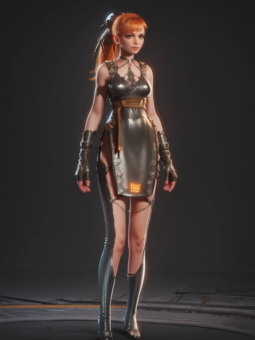 score_9, score_8_up, score_7_up, score_6_up, <lora:st3ll4rb3:0.8> st3ll4rb, 1girl, gloves, dress, full body, ginger hair,