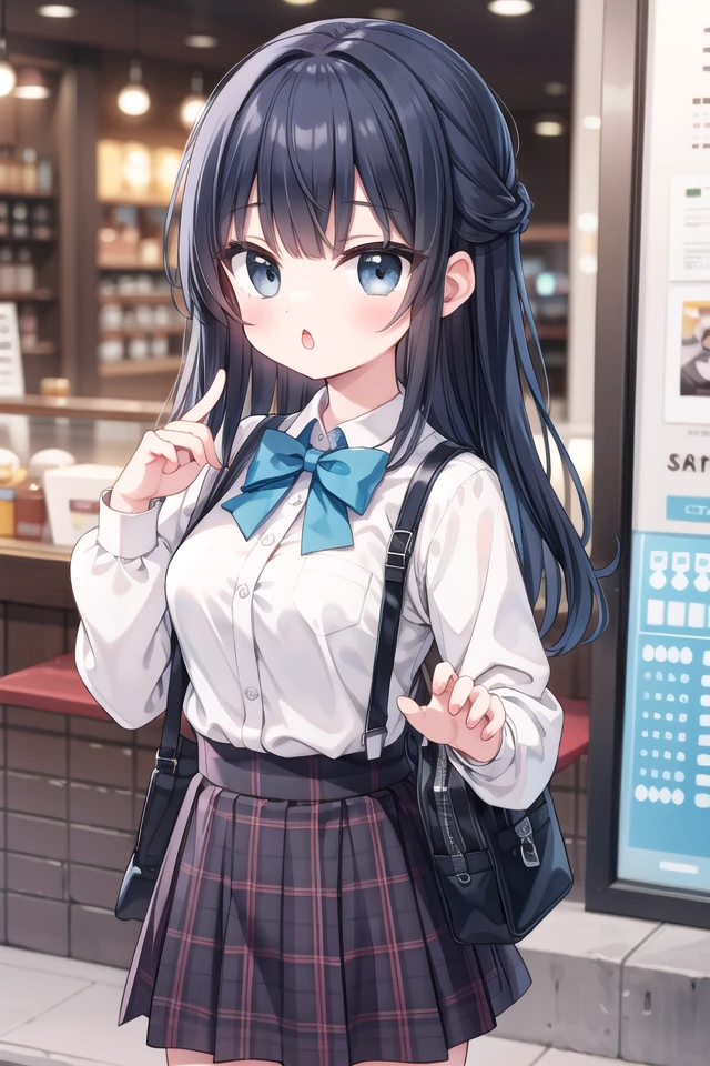 <lora:chestnutmouth_v100:1>
insanely detailed, absurdres, ultra-highres, ultra-detailed, best quality,
1girl, solo, nice hands, perfect hands
BREAK
jirai kei,plaid skirt, shirt, long sleeves, bow, blue skirt, white shoulder frilly shirt, outdoors, blue bow, long hair
BREAK
(nsfw:-1.5)
BREAK
expressionless, open mouth
BREAK
,
standing, cowboy shot, looking at viewer
BREAK
slender, kawaii, perfect symmetrical face, ultra cute girl, ultra cute face, ultra detailed eyes, ultra detailed hair, ultra cute, ultra beautiful
BREAK
in coffee shop, depth of field, ultra detailed background
BREAK
medium large breasts
BREAK
green hair, black eyes, finger waves,