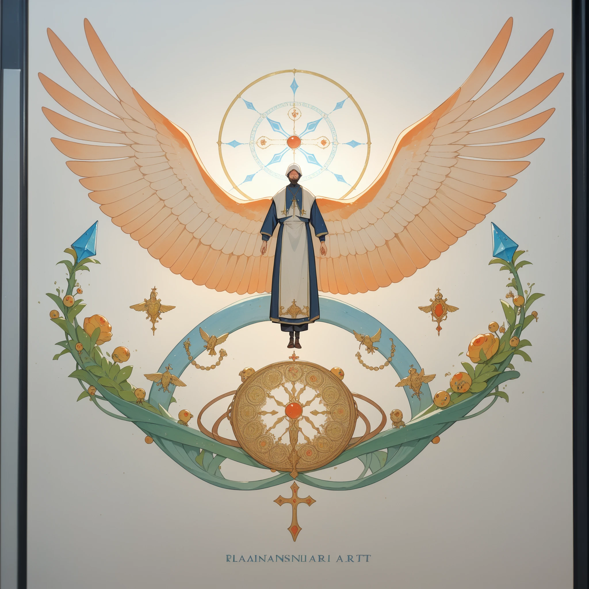 (score_9, score_8_up, score_7_up, score_6_up,source_anime),biblically accurate angel, creature made of multi-faceted rings, multiple rings, multiple eyes, abstract creature, wings, floating, religious or biblical illustration, renaissance art, traditional, old school art, standing, detailed line work, traditional ink