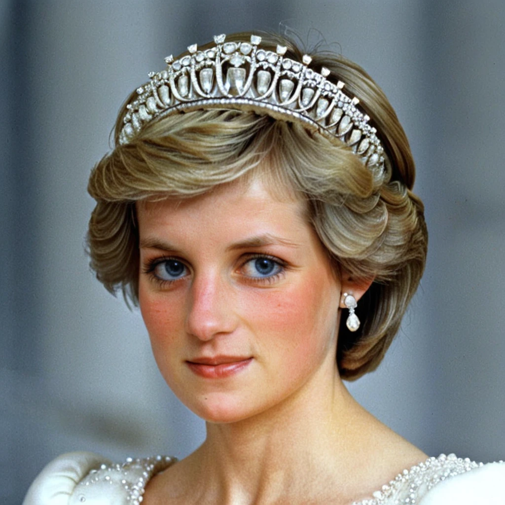 anaidydal portrait with tiara of diamonds <lora:Lady Diana SDXL-step00003000:1>