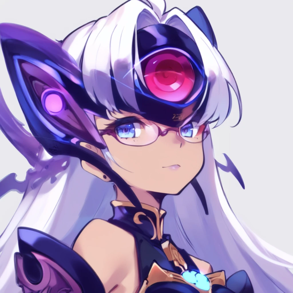 (score_9:0.9),score_8_up,score_7_up,anime style,rating_safe,(zPDXL),<lora:XB2 t-elos re ponyXL v1:0.9>,forehead protector,t-elos re:, purple outfit, 1girl, solo, transparent background, portrait