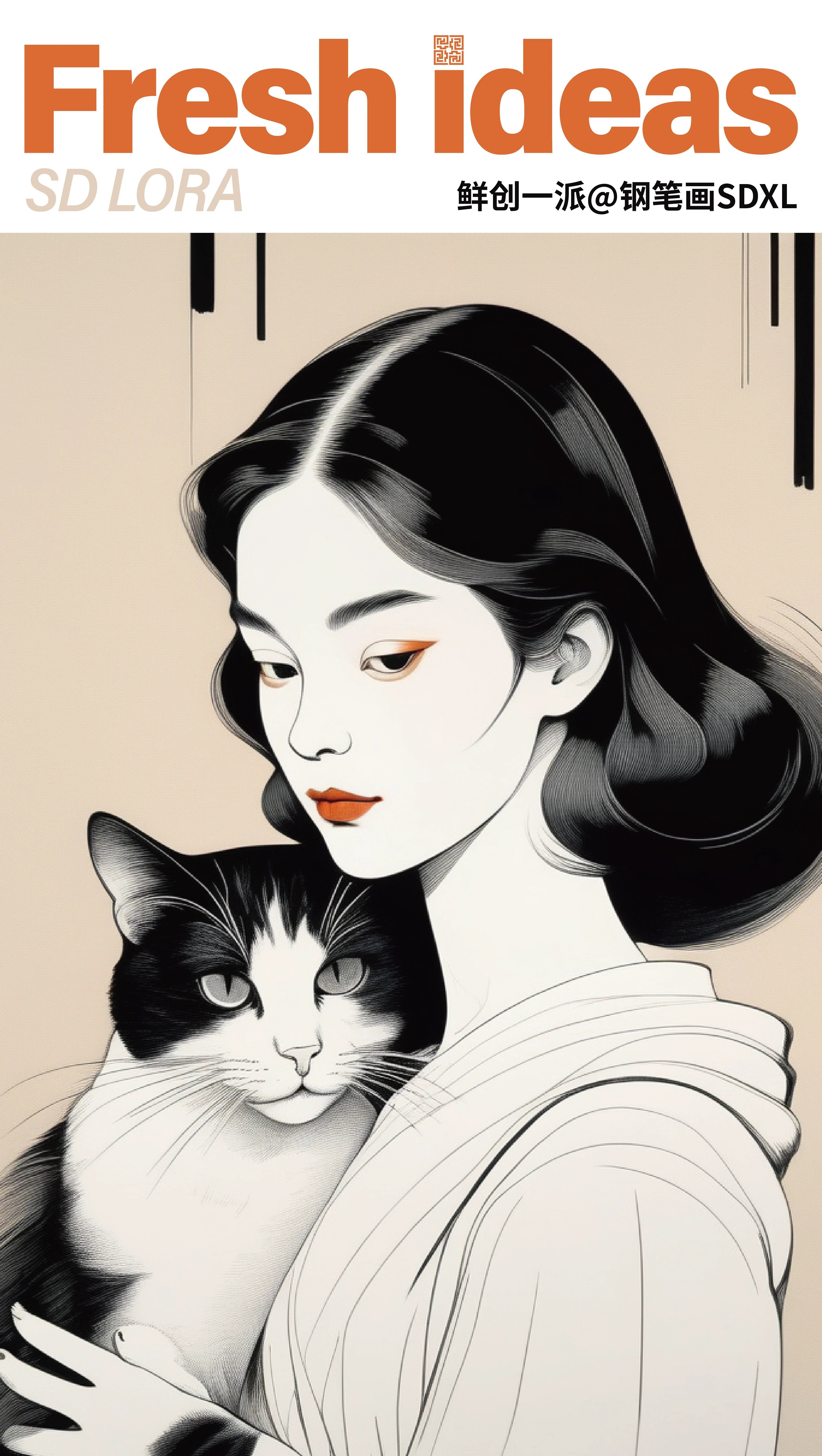 Fresh Ideas@Pen and ink drawings_SDXL v1.0