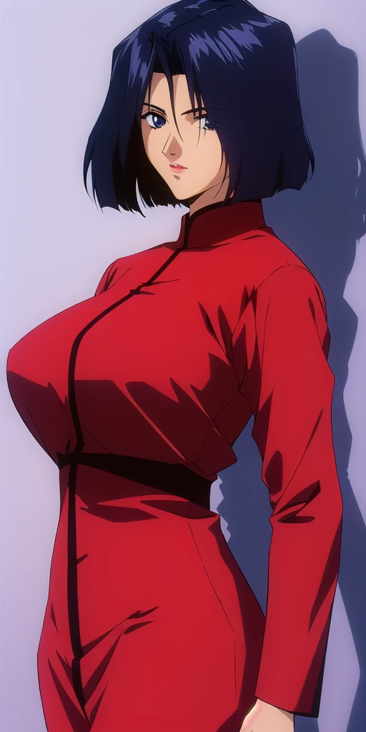 <lora:MyungV1:0.8> myung_fang_lone, huge_breasts, standing, solo, red_pant_suit, masterpiece, best_quality, detailed_face, detailed_eyes, highres, beautiful, detailed, absurdres,