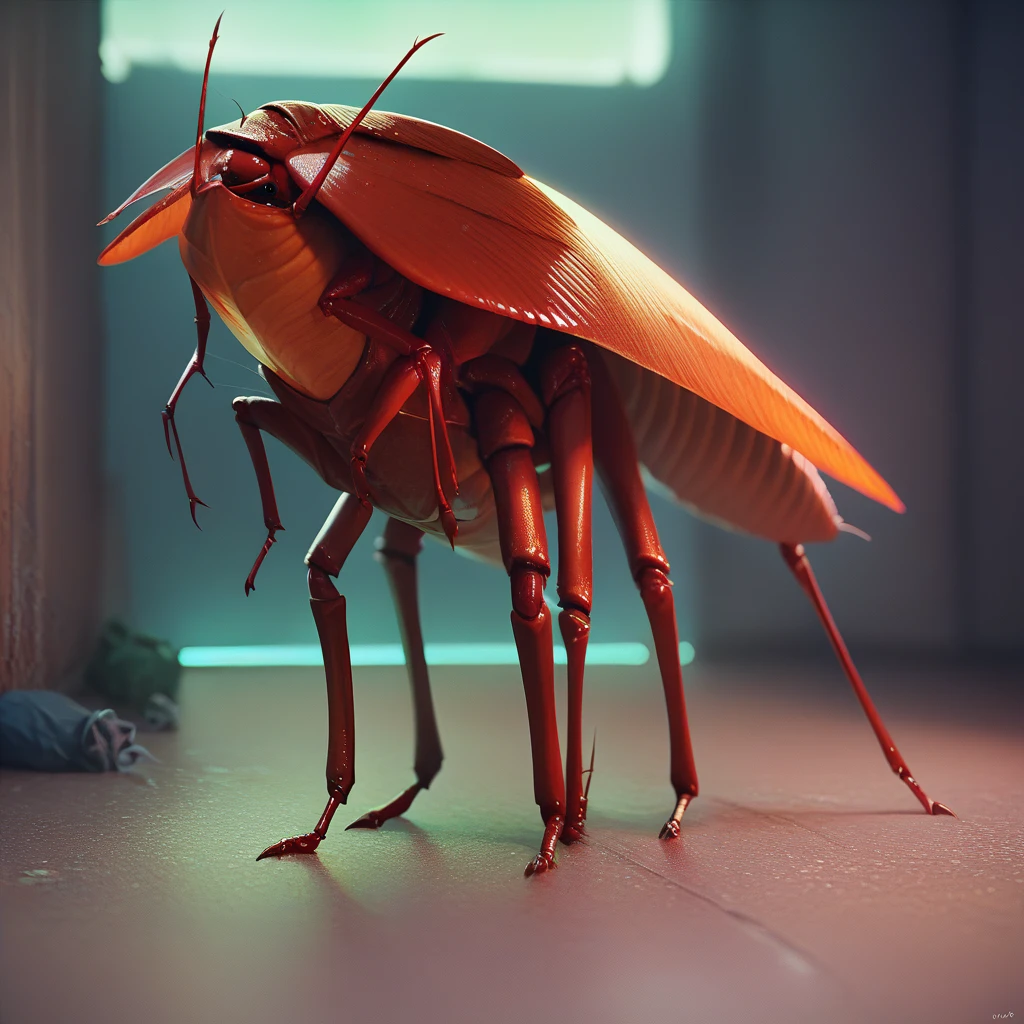 score_9, score_8_up, score_7_up, 2.5d , cockroach, radioactive, radroach, insect , bug, in an abandoned city <lora:radraoachv3-000035:1>