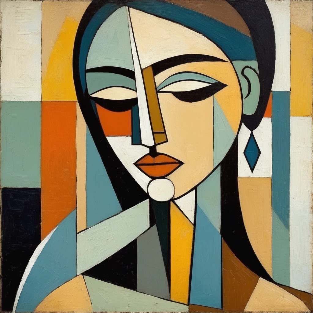 Picasso cubism art of a woman,subtle colors, minimalist, faint, , tyxla, <lora:tyla_juggerX_xl_1_st_wocap-tyxla-000086:1>