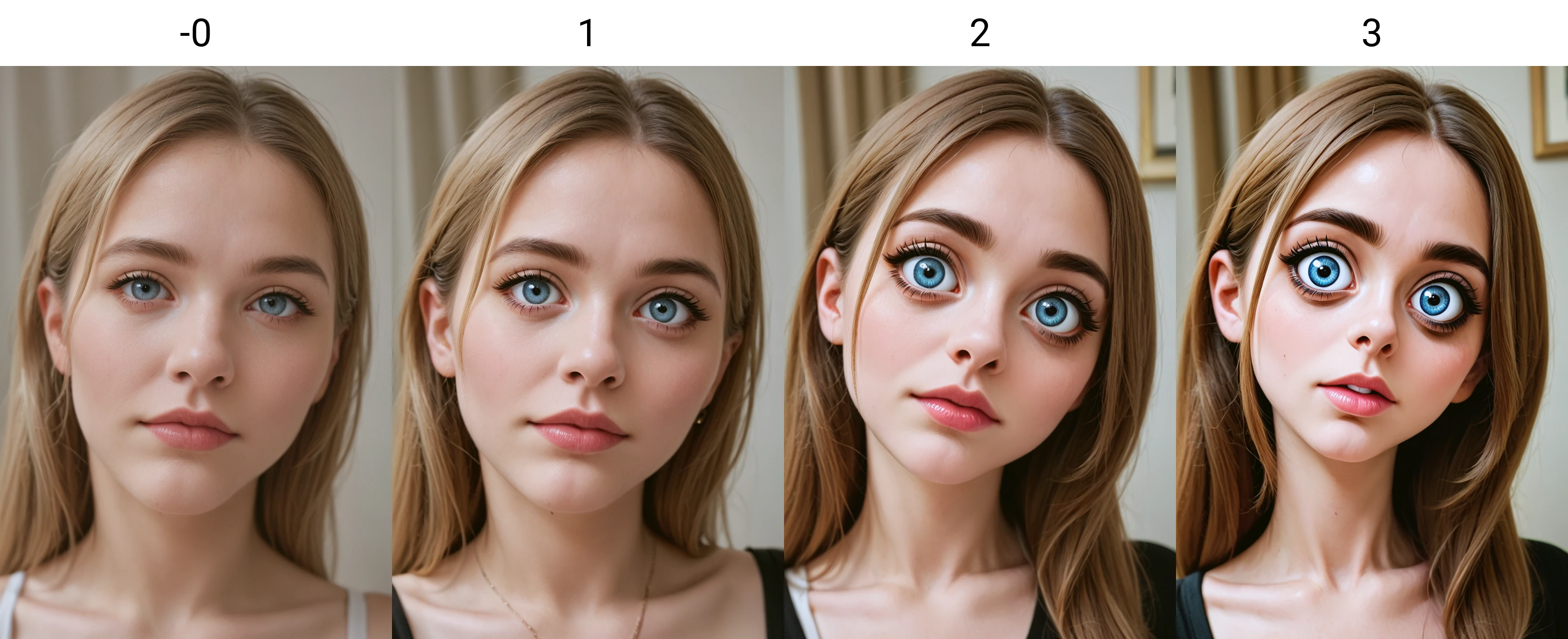 <lora:Eye size Slider - PNY_alpha1.0_rank4_noxattn_last:-0>, woman, portrait, looking at viewer, facing viewer, upper body,