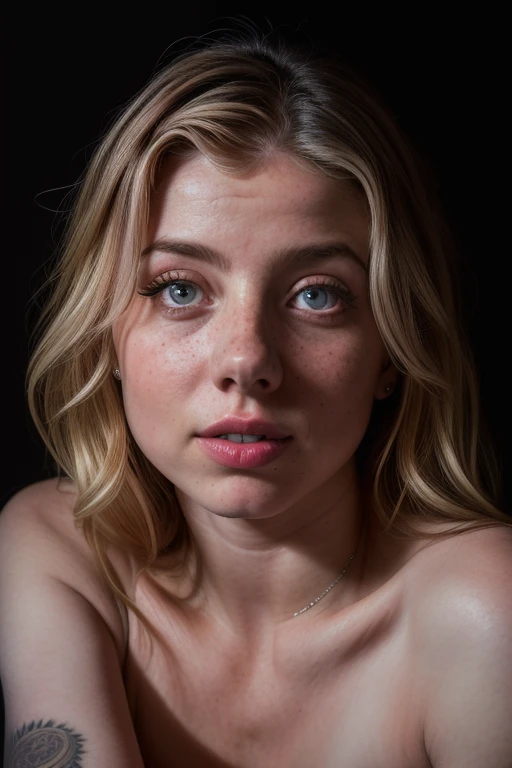 DEN_liz_imsadspice,
((headshot:1.1) portrait on a plain black background, (headshot:1.2), face focus, intricate (beautiful eyes:1.2), (wide open eyes:1.1), Big eyes,  clean photo, circle lighting, high contrast:1.1),
bokeh, f1.4, 40mm, photorealistic, raw, 8k, textured skin, skin pores, intricate details  <lora:epi_noiseoffset2:1>, epiCRealism
