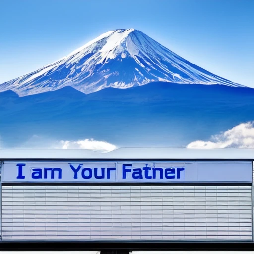 <lora:Blue_Fuji_v1:0.5>,outdoors, sky, day, blue_sky, no_humans, mountain, train_station, mount_fuji, FJLS, Fujiyama, SUN
