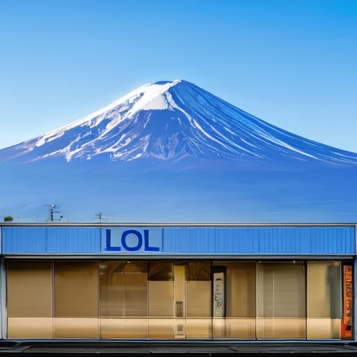 <lora:Blue_Fuji_v1:0.5>,outdoors, sky, day, blue_sky, no_humans, mountain, train_station, mount_fuji, FJLS, Fujiyama, SUN