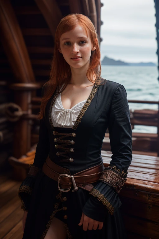 DEN_lollipop_ginger,
((salty sea wench:1.2), (pirate:1.1) on a (dilapidated pirate ship:1.2), (buccaneer:1.2), pirate, (pirate ship:1.1), atmospheric, (rigging:1.2), (mast:1.1), ship:1.1),
bokeh, f1.4, 40mm, photorealistic, raw, 8k, textured skin, skin pores, intricate details <lora:epi_noiseoffset2:1>, epiCRealism <lora:ClothingAdjuster3:-1>