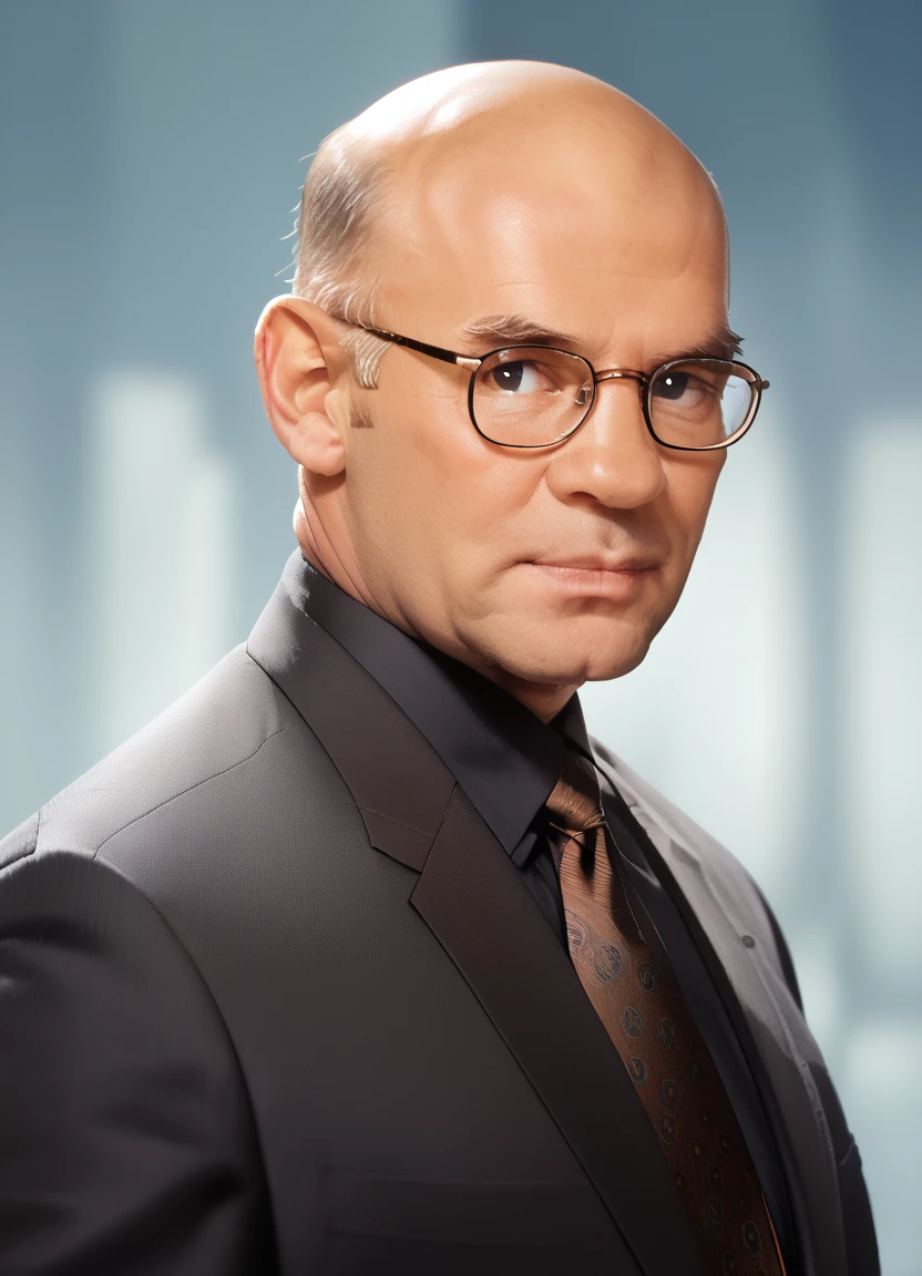 score_9, score_8_up, score_7_up, mitch pileggi, man, soft light, black suit, tie, glasses, abstract background,bald, 
<lora:Mitch_Pileggi_PonyXL:1>