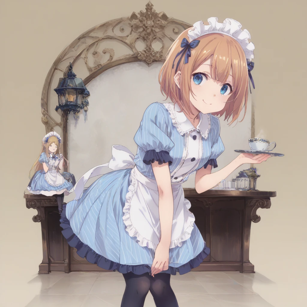 score_9, score_8_up, score_7_up, best quality, masterpiece, source_anime,zPDXL zPDXL_xxx BREAK,
1girl, solo, cafemaid, pantyhose, kumbhira_\(granblue_fantasy\)
indoor, smile, happy <lora:cafe_terrace_maid:1> <lora:MeMaXL_V3:0.8> in restaurant, leaning forward with curiosity, <lora:add-detail-xl:1> <lora:detail_eyes:0.5>