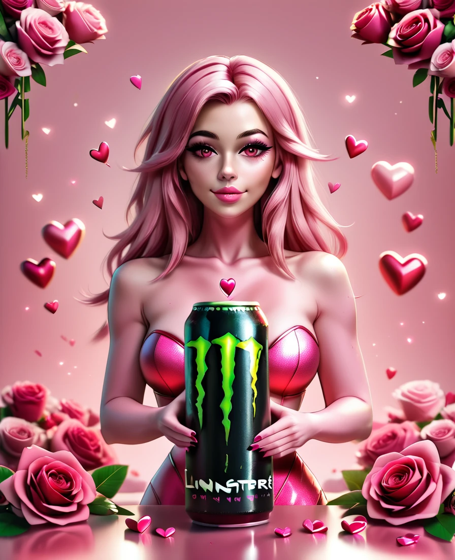 score_9,score_8_up,score_7_up,score_6_up,score_5_up,
LunarValentineStyle, <lora:LunarValentineDragonStyle_pony:0.6>,
pink colored arrows,flowers,hearts,monster energy drink ,no humans,roses,red flowers,pink flowers,red roses,valentine,pink monster energy drink