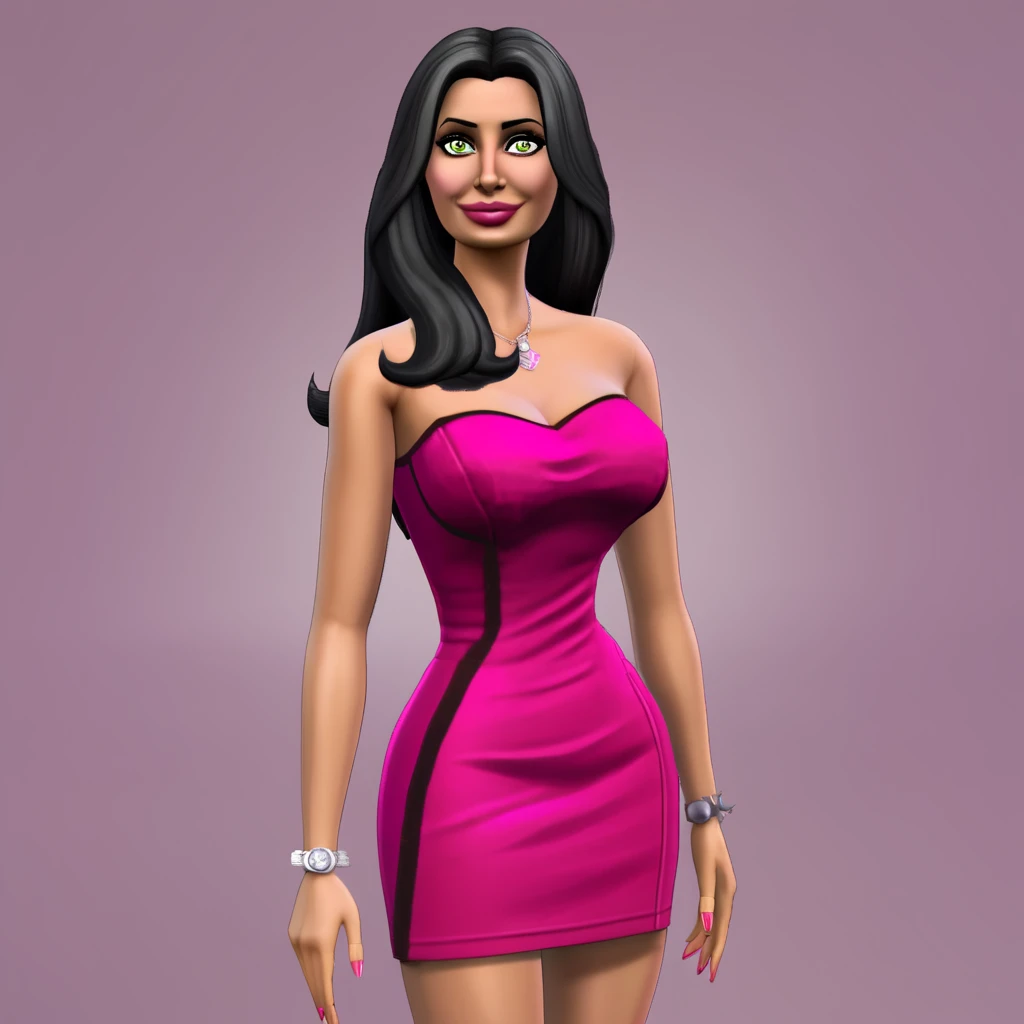 bella goth as a barbie doll, art by rule34, 8k <lora:bella1:0.642>