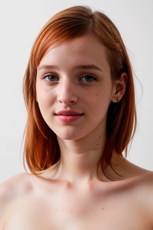 red hair color, wearing no clothes, loace, baby f, short, petite, small, y skinny, skinny, long hair, innocent, fluffy, wearing nothing, very skinny. Toned muscles
