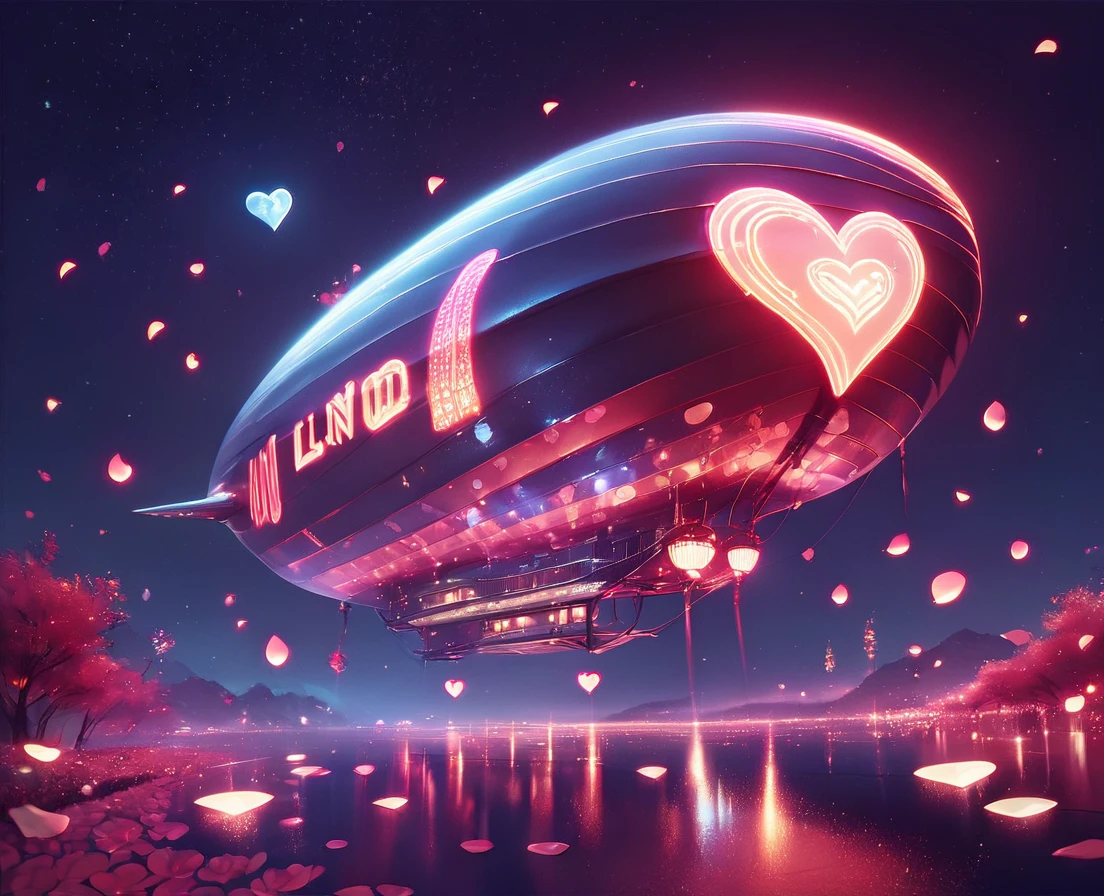score_9,score_8_up,score_7_up,score_6_up,score_5_up,
LunarValentineStyle, <lora:LunarValentineDragonStyle_pony:0.6>,
no humans, petals, heart, scenery, night,zeppelin