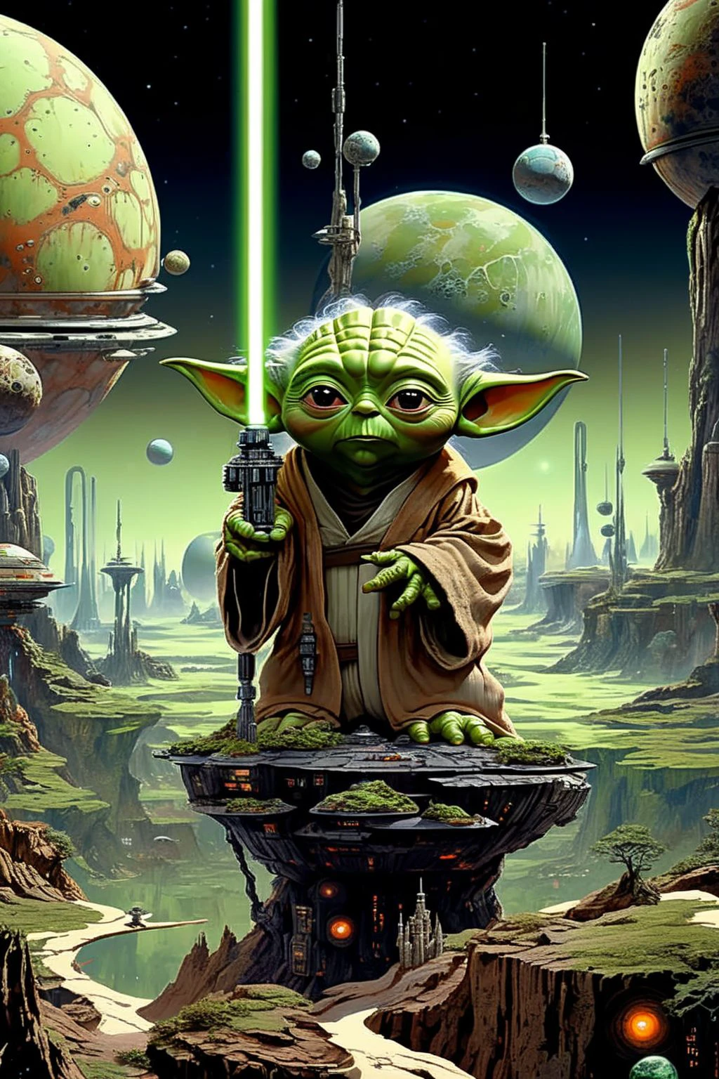 Master Yoda's planet from the Star Wars universe
dagobahlnd  <lora:DagobahLnd:1>, extremely high quality RAW photograph, detailed background, intricate, exquisite details and textures, highly detailed, ultra detailed photograph, warm lighting, artstation, sharp focus, high resolution, detailed skin, detailed eyes, 8k uhd, dskr, high quality, film grain, Fujifilm XT3