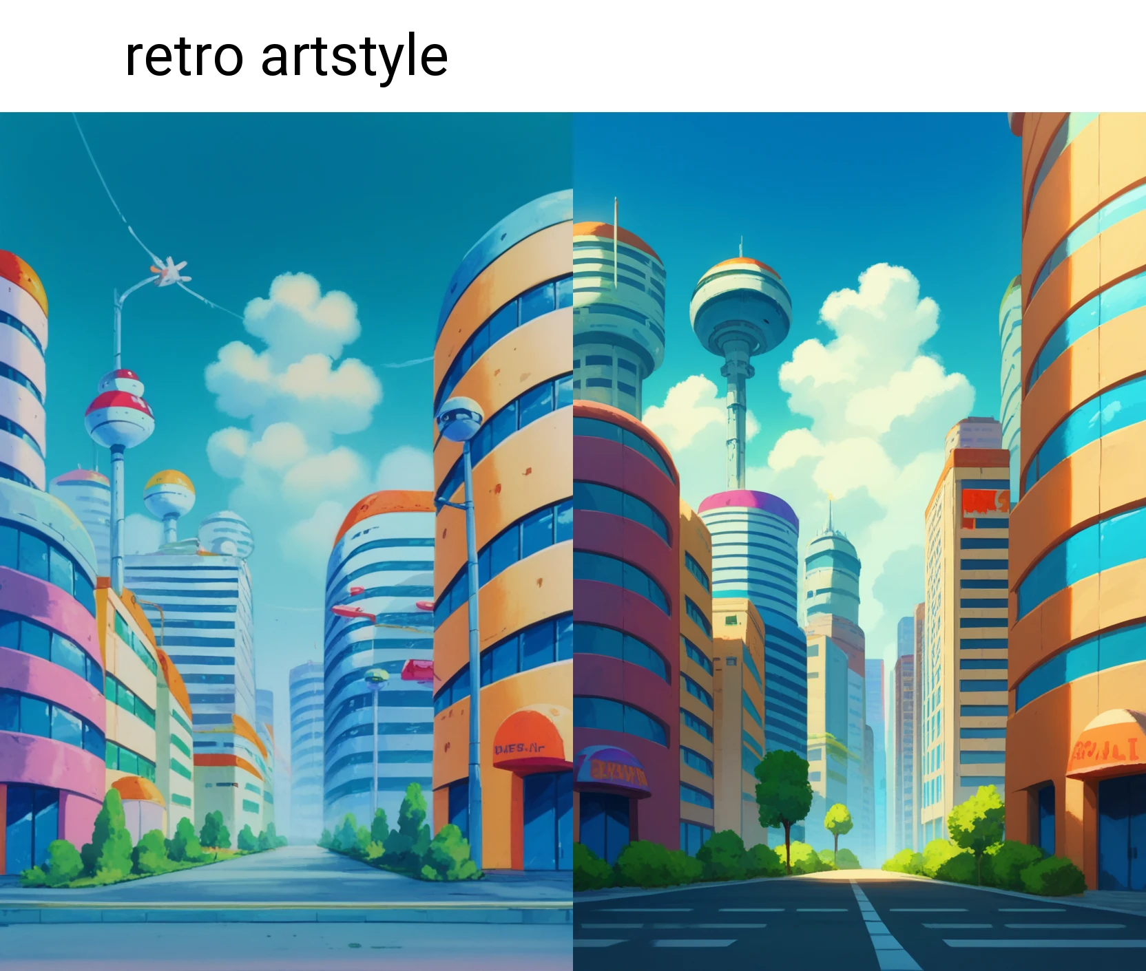 score_9, score_8_up, score_7_up, score_6_up BREAK dbct,retro artstyle,science fiction,cityscape, scenery, blue sky, overpass,street,building <lora:DBCityPony3:1>