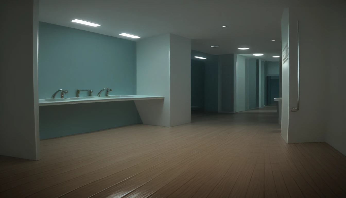 score_9, score_8_up, score_7_up, liminalspace, realistic, indoors, surreal, still life, wooden floor, bathroom, bathroom stall, sink <lora:background_liminalspaces_ponyXL:1>