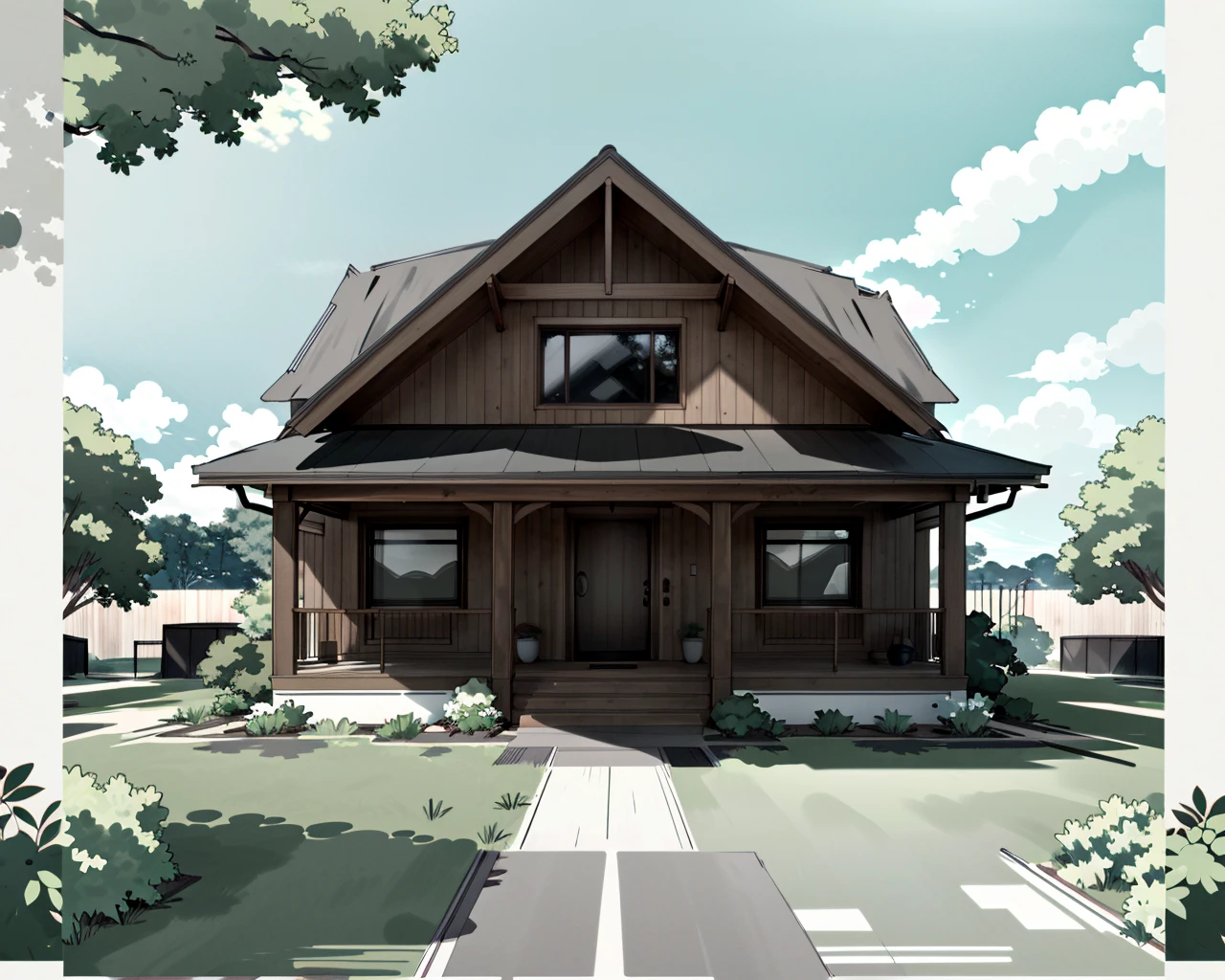 best quality,masterpiece,highly detailed,ultra-detailed, 
 <lora:neg9V2_last:0.7><lora:anime-minimalist:2> 
 <lora:Craftsman:1>  
scenery, craftsman style,ourdoors