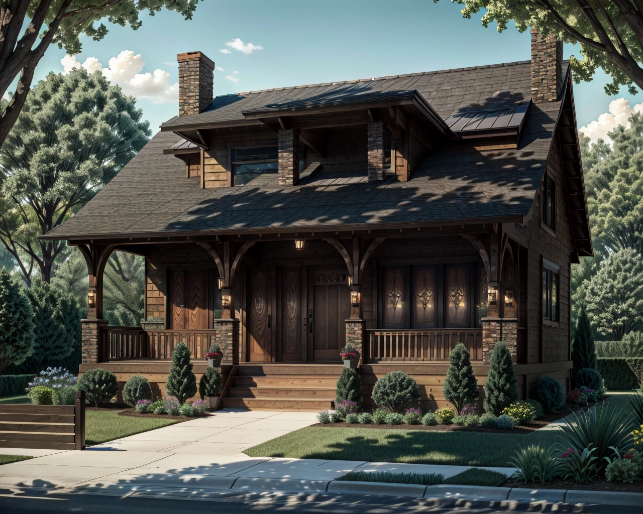 best quality,masterpiece,highly detailed,ultra-detailed, 
 <lora:neg9V2_last:0.7><lora:anime-minimalist:-1> 
 <lora:Craftsman:1>  
scenery, craftsman style,ourdoors