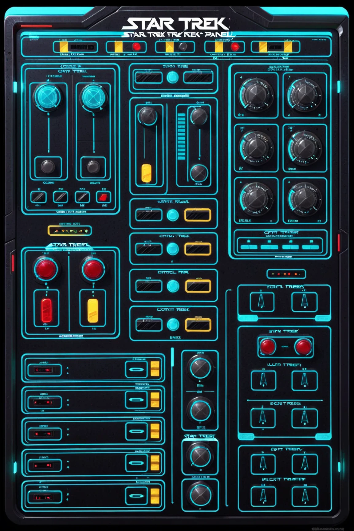 lcars control panel, star trek
detailed, high quality, high resolution, 4k texture <lora:Scifi_Display:1>