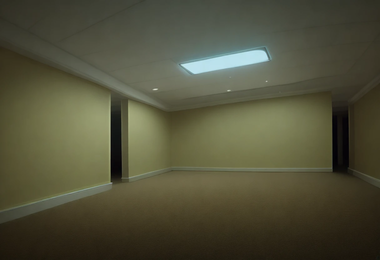 score_9, score_8_up, score_7_up, detailed, backrooms, realistic, yellow theme, no humans, scenery, ceiling light, carpet floor <lora:background_liminalspaces_ponyXL:1>