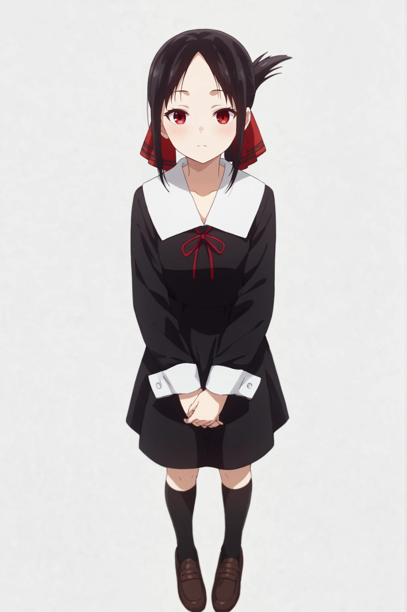 rating_all, score_10, score_8_up, score_7_up, Kaguya Shinomiya, full body, white background, looking at viewer, absurdres <lora:Kaguya_Shinomiya:0.7>
