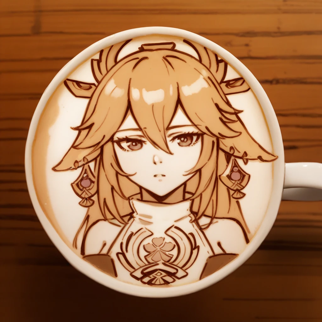 score_9, score_8_up, score_7_up, source_anime, 1girl, LatteArt, latte art, cup, coffee, food focus, mug, still life, <lora:LatteArt_XLPD:1.2>, monochrome, greyscale, lineart, yae miko,