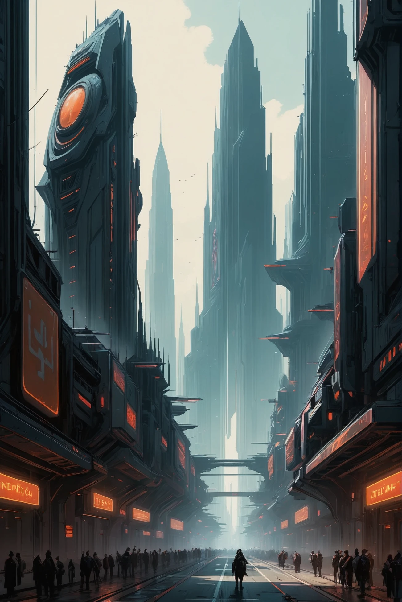 finely detailed scifi digital painting, solemn,epic fantasy metropolis at the end of the multiverse<lora:EnvyStarlightScifiDigitalPainting02:1.25>