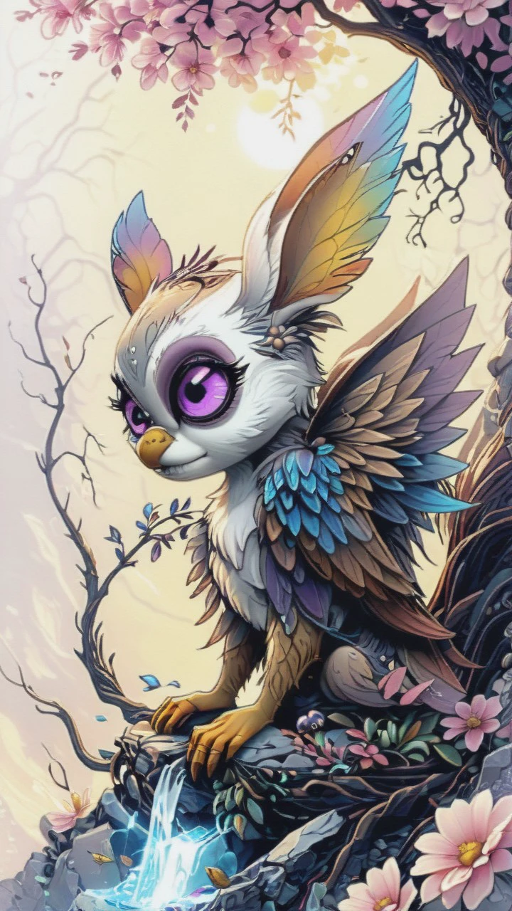 <lora:artfulltEIGHLEIGHEN2_SDXL_V:1.0>, sketch, doodle, drawing, illustration, beginner level, masterpiece, intricately detailed, best quality, absurd resolution,1female, wings, big ears, electric energy, hybrid, arcanic summoner, chaotic good, minions, hologram, big ears, pinkflowers,lavender, flowers, white flowers, irridescent, white background, outline neon, tree, pyramid, rainbow, masteripiece, artalien, tree, waterfall, branch, flower, bird, feathers, wings, purple eyes
<lora:artfullySTYLIZED_SDXL_V1:1.0> <lora:artfullyTULIPWILLOW_SDXL_V1:1.0>, artstylzd, arttlpwllw