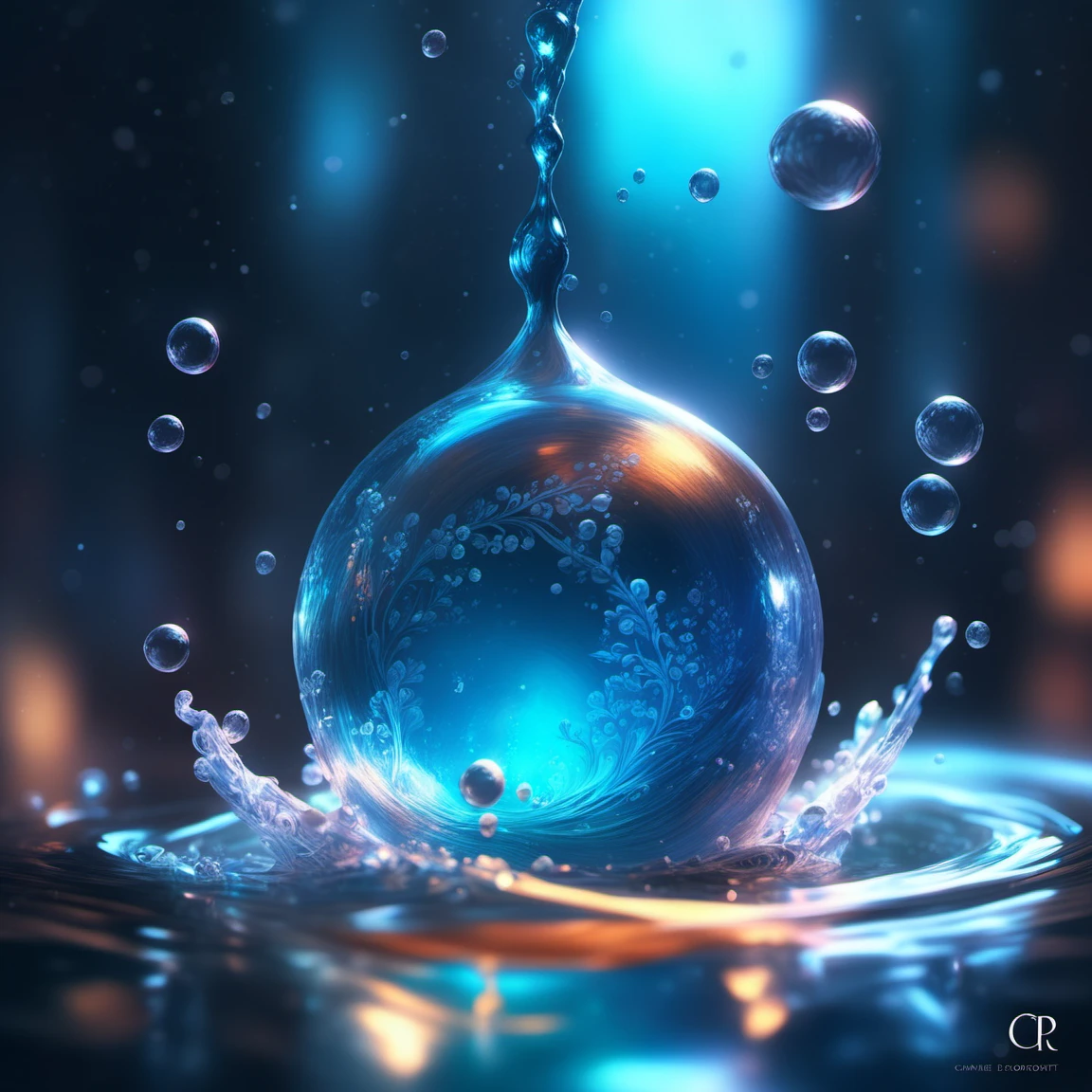 waterart, water,depth of field,bubble <lora:waterart:1>, intricate, elegant, highly detailed, digital painting, artstation, concept art, smooth, sharp focus, illustration, art by wlop, charlie bowater and alexandra fomina