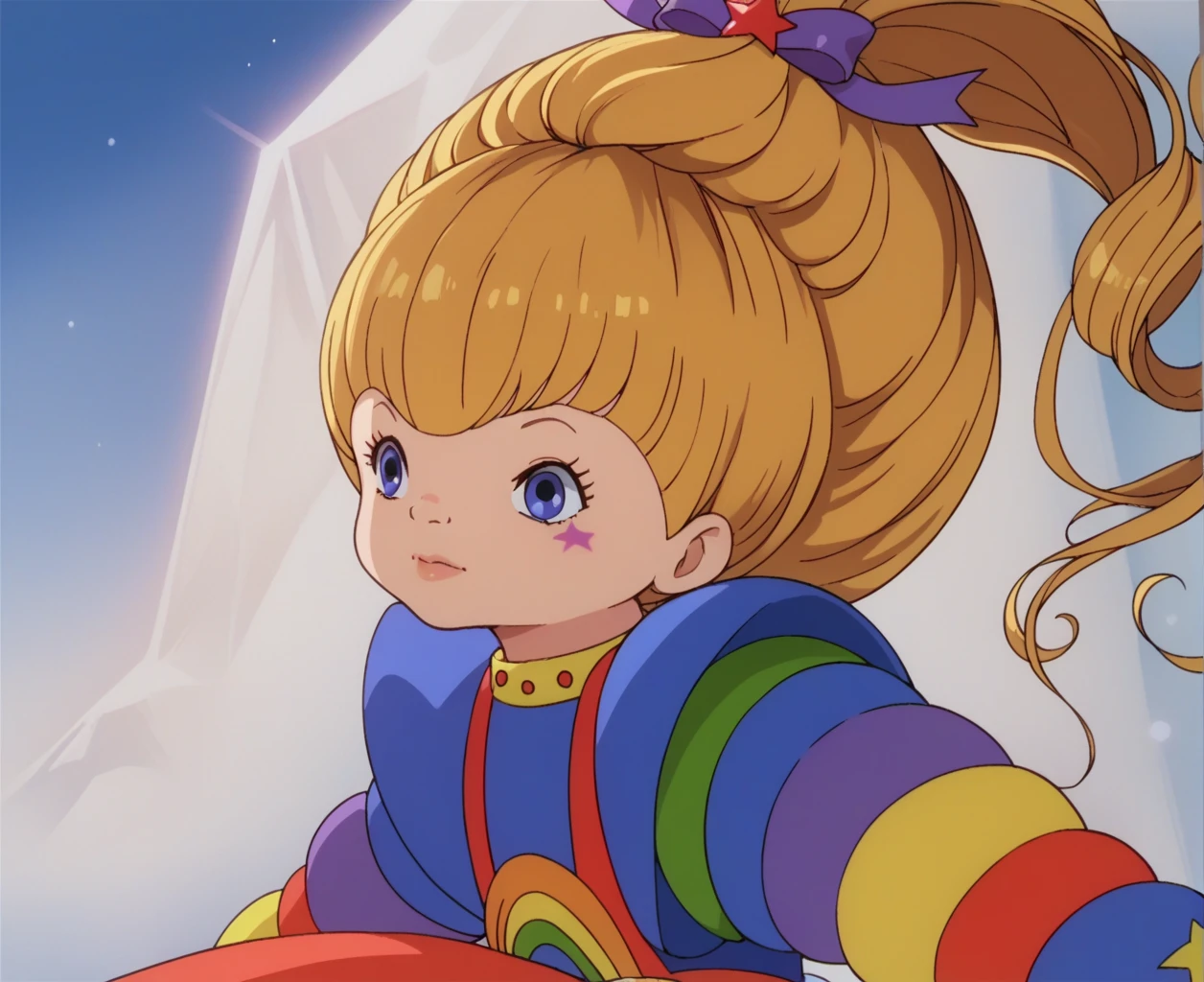 score_9, score_8_up, score_7_up, score_6_up, source_anime, highly detailed, BREAK, Rainbow Brite, starlight, Rainbow Brite riding starlight, side view,  <lora:Rainbow Brite 0.5:1>