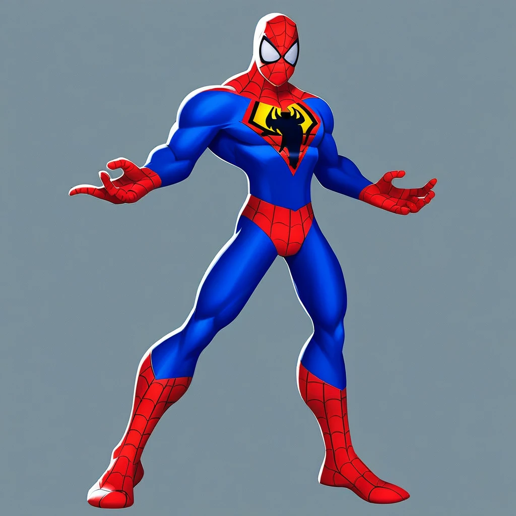 multiversus, Spiderman, blue and red suit, webbed suit, spider man,