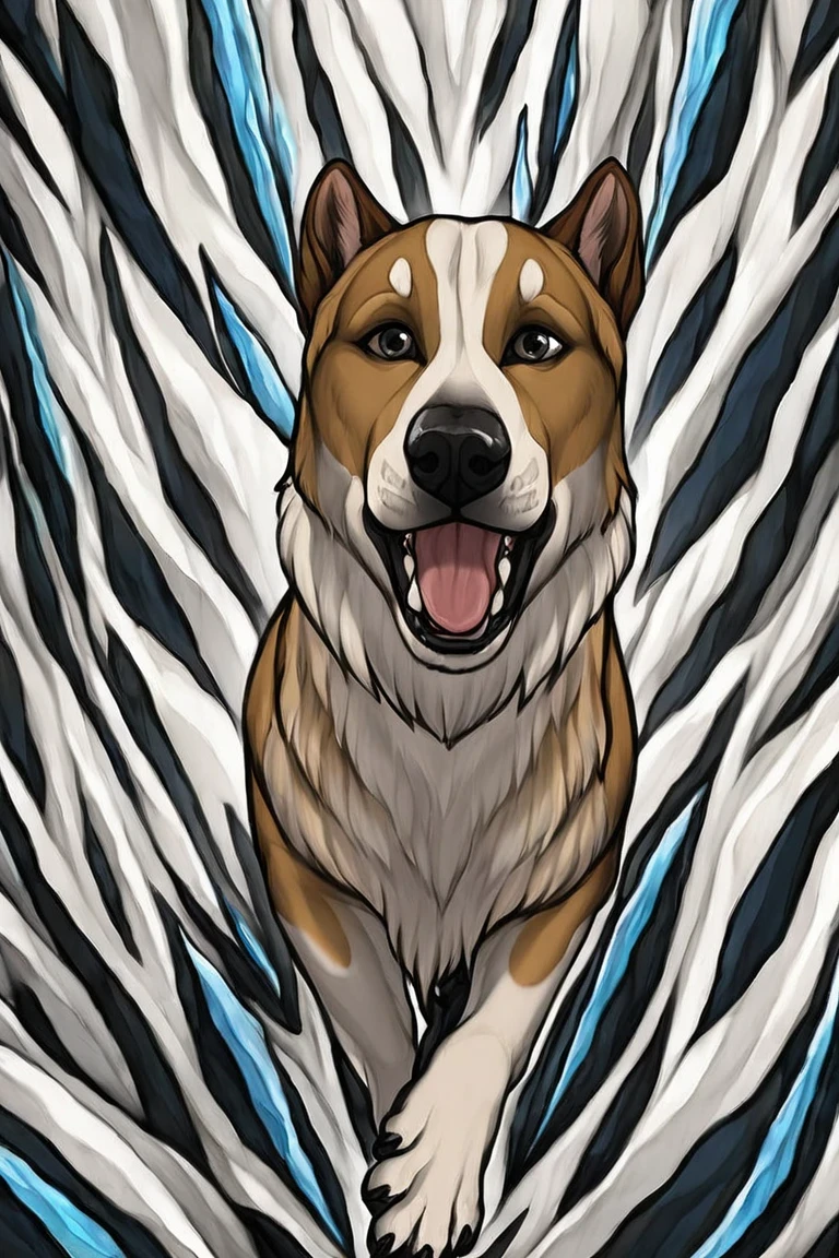 flvcil20 style <lora:style_20_pattern_heavy_l2-p_flvcil20_style:0.5>, dog standing,
actress, fallacious,
Glacial ice cave and blue tones,
high quality, masterpiece, highres,