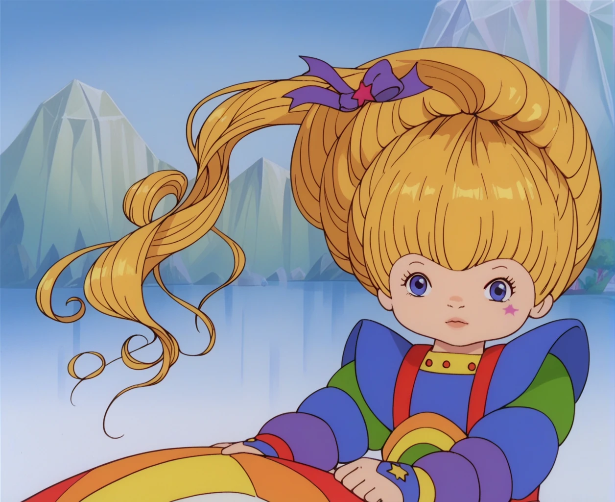 score_9, score_8_up, score_7_up, score_6_up, source_anime, highly detailed, BREAK, Rainbow Brite, starlight, Rainbow Brite riding starlight, side view,  <lora:Rainbow Brite 0.5:1>