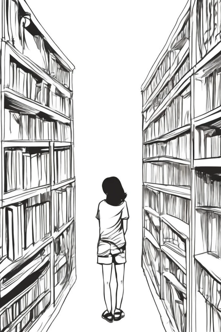 flvcil05 style <lora:style_05_line_art_l2-x_flvcil05_style:1>, woman standing,
lifeguard, colossal,
Old bookstore and shelves and quiet corners,
high quality, masterpiece, highres,