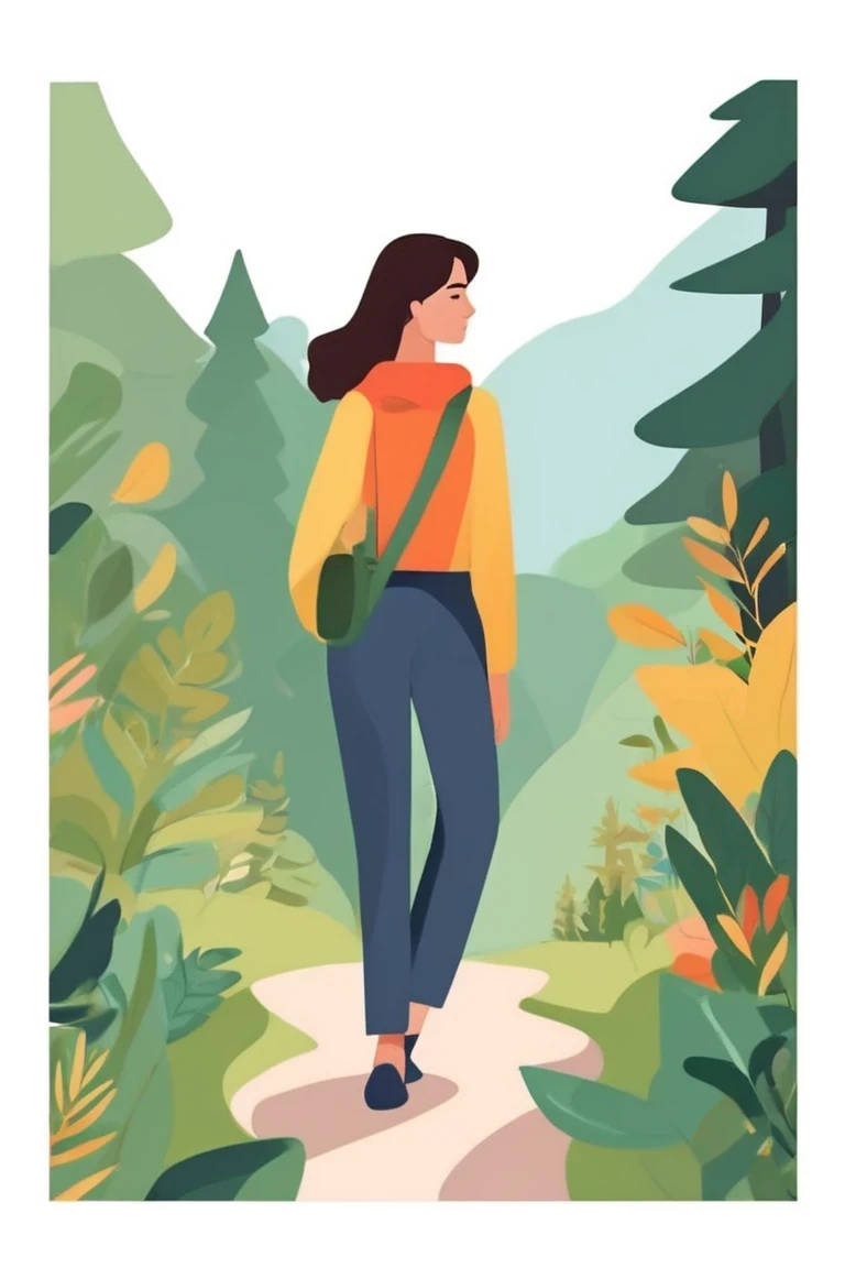 flvcil09 style <lora:style_09_sleek_sharpie_l0-x_flvcil09_style:1>, woman  standing, 
politician, tiny,
Forest hiking trail and nature sounds, 
high quality, masterpiece, highres,