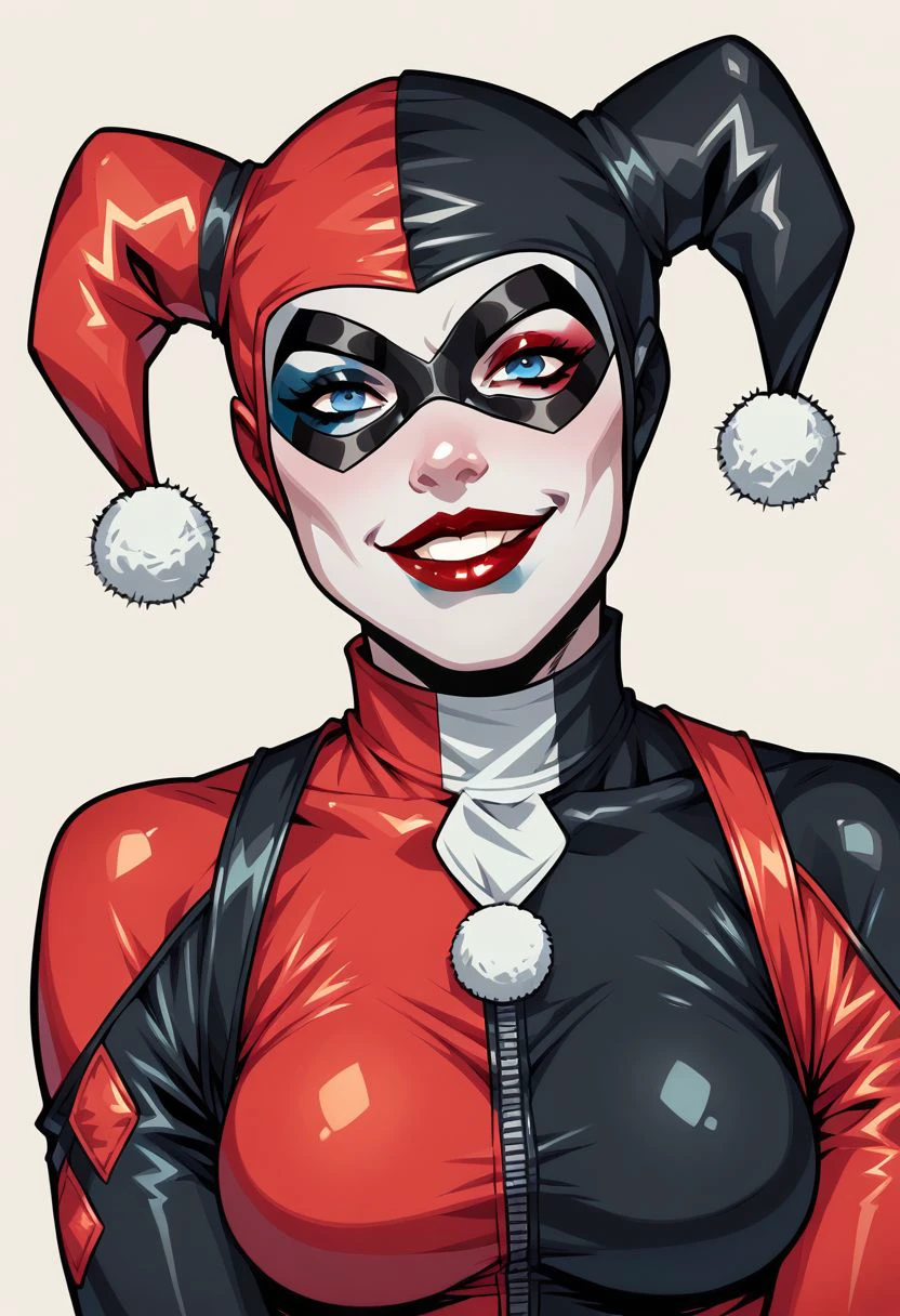 harley quinn con estilo hotel hazbin