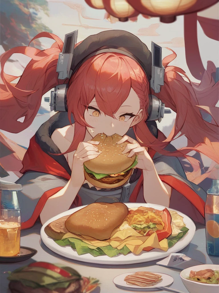 red hair, eating hamburger, azur lane
score_8_up <lora:Azura Lane Anniversary Art Collection B:1>