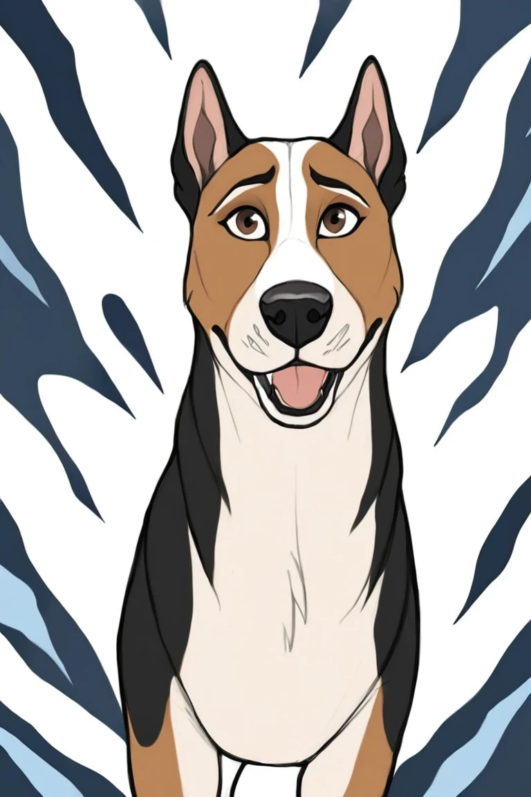flvcil19 style <lora:style_19_sleek_sharpie_l0-p_flvcil19_style:1>, dog standing,
actress, fallacious,
Glacial ice cave and blue tones,
high quality, masterpiece, highres,