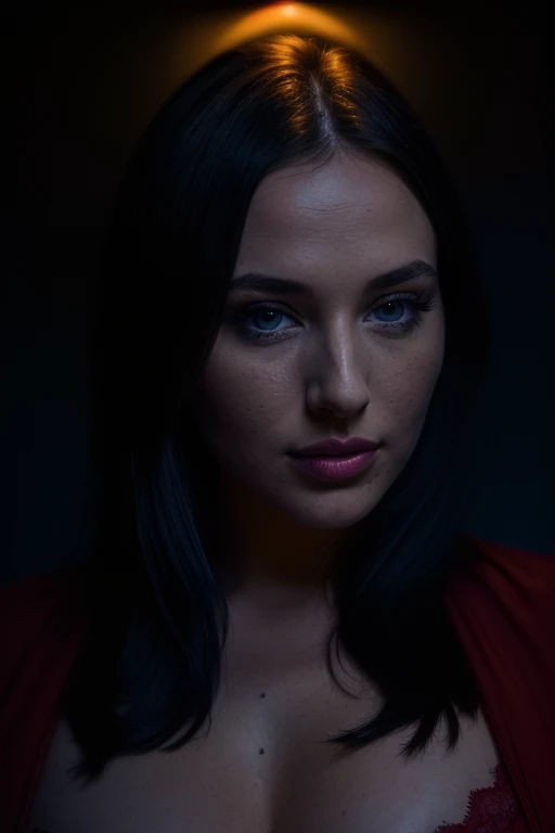 DEN_livgracesecret_OF,
((headshot:1.2) portrait on a (plain dark background:1.2), (headshot:1.2), (face focus:1.1), intricate (beautiful eyes:1.2), (wide open eyes:1.1), Big eyes, clean photo, lighting from behind, (Red lighting from the left:1.3), (Blue lighting from the right:1.3):1.2),
bokeh, f1.4, 40mm, photorealistic, raw, 8k, textured skin, skin pores, intricate details <lora:epi_noiseoffset2:1>, epiCRealism