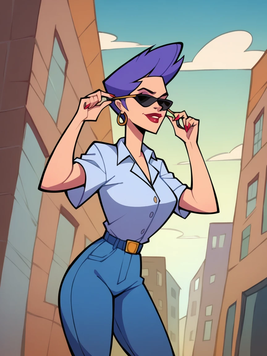 score_9, score_8_up, score_7_up, <lora:JBr4v0XLP:1> jbr4v0, 1girl, solo, sunglasses,
